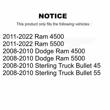 Positive Plus Semi-Metallic Disc Brake Pads For Ram 5500 Dodge Sterling Truck 4500 Bullet 45 55 PPF-D1335